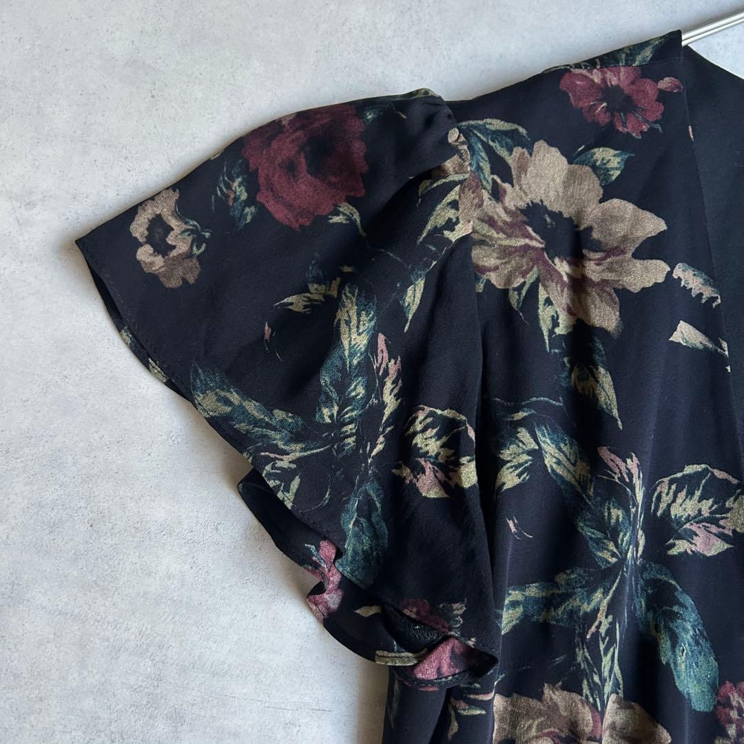 美品✨ポロラルフローレン ラップワンピース マキシ丈 シルク100% 花柄