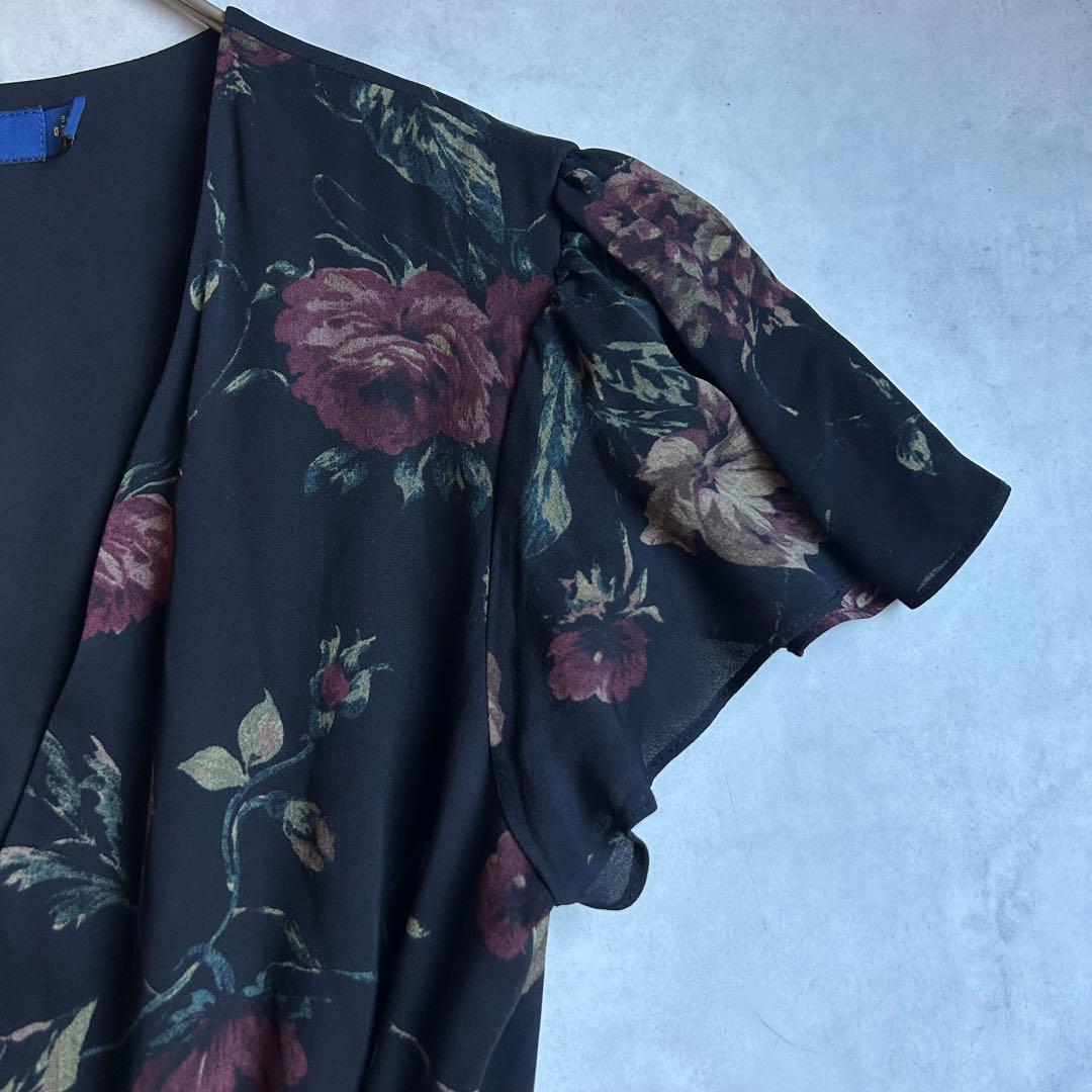 美品✨ポロラルフローレン ラップワンピース マキシ丈 シルク100% 花柄