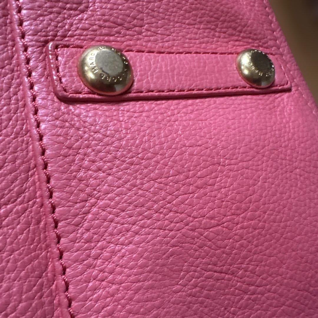 MARC BY MARC JACOBS バック シボ革2way コーラルオレンジ