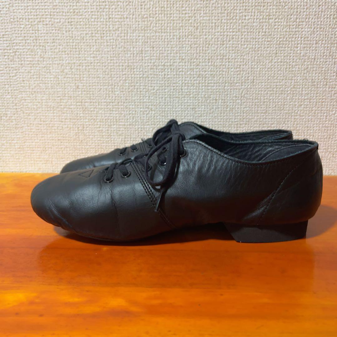 チャコット ダンスシューズ ジャズ 黒 ブラック 24.5cm