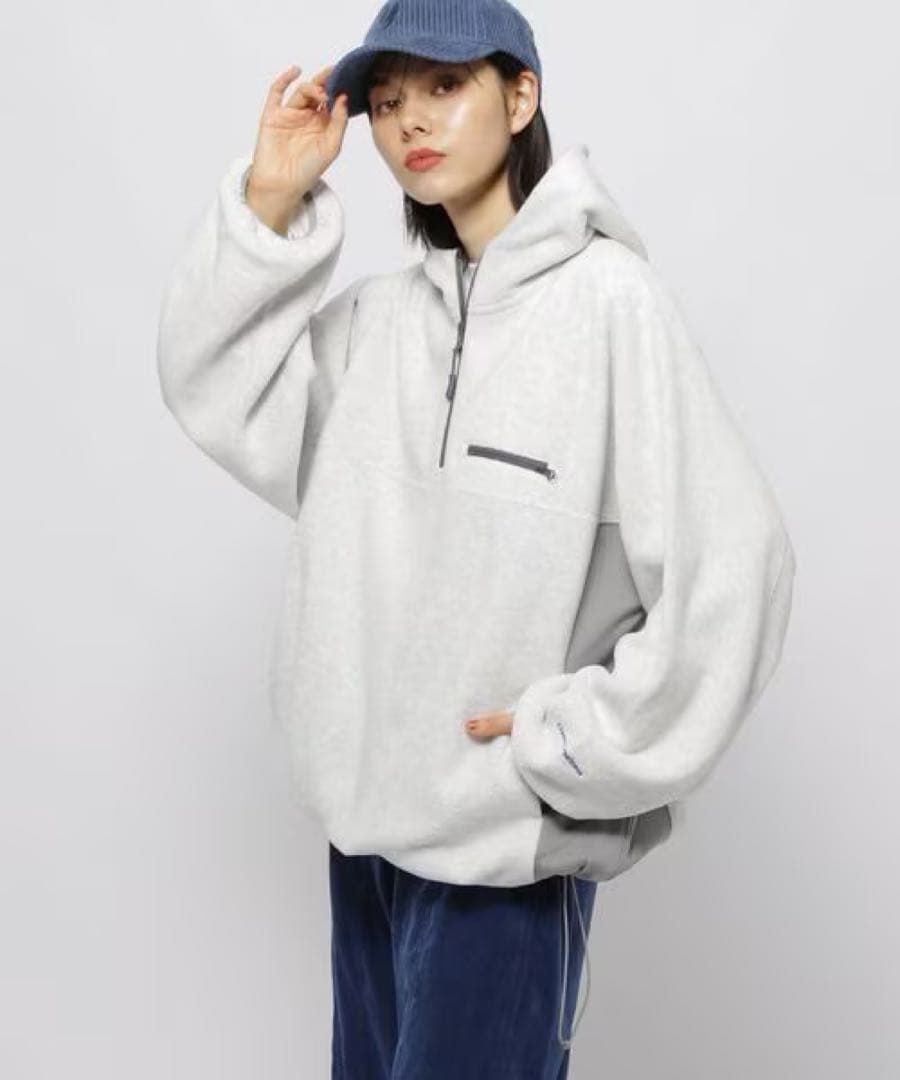 niko and…ソフトフリース切り替えZIPパーカー