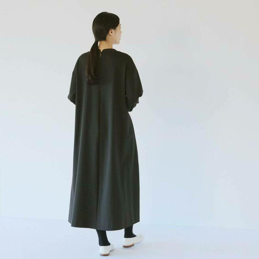 北欧、暮らしの道具店　ロングワンピース　ポンチ素材