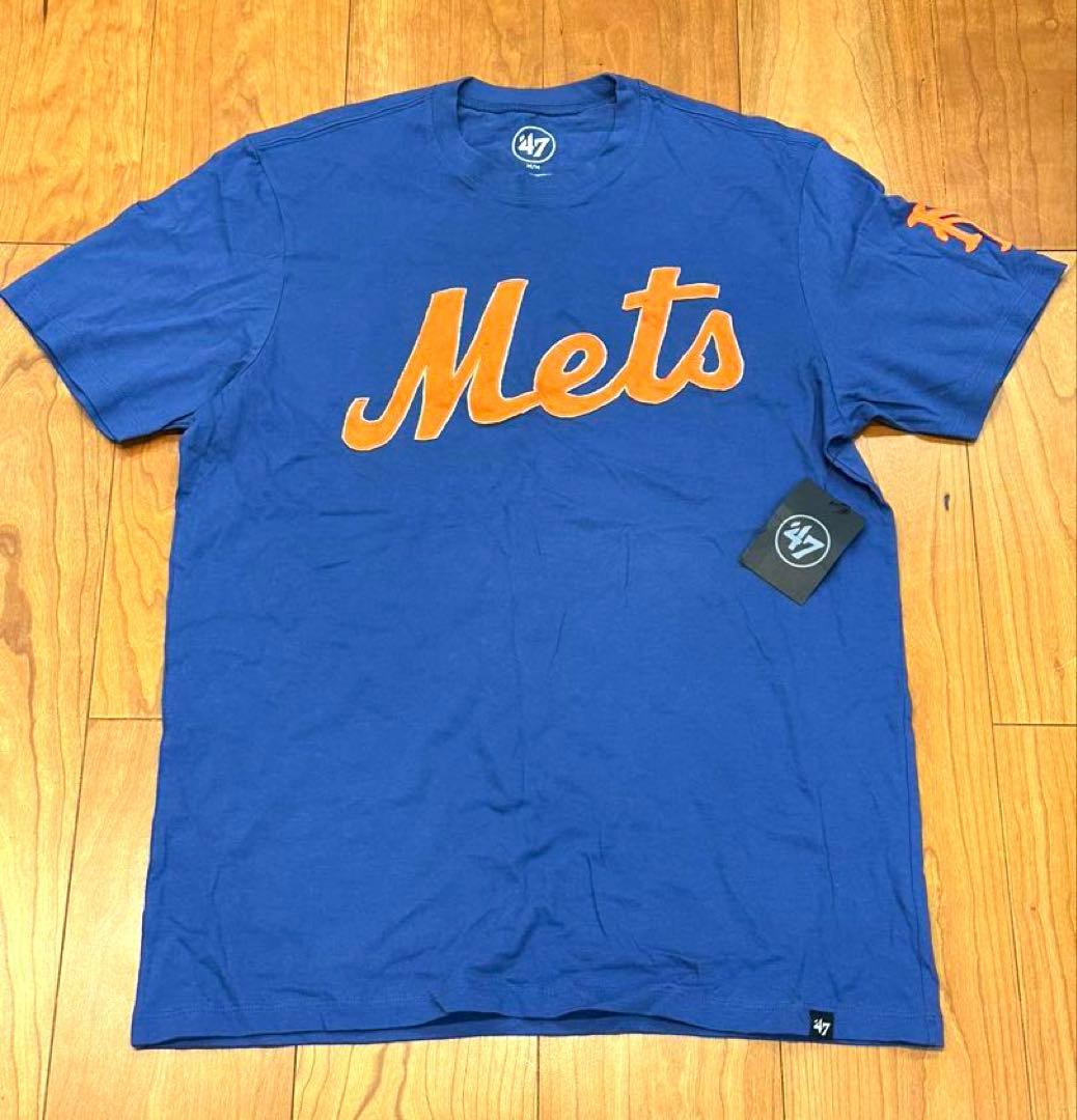 希少【タグ付未使用】47ブランド　メッツ　ロゴ Tシャツ　MLB公式【米国限定】