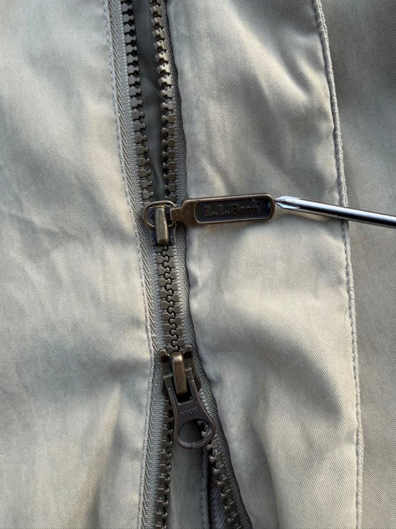 90s L.L.bean フィールドコート ダブルジップ L ベージュ