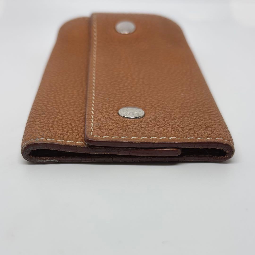 【エルメス】HERMES セリエ 4連キーケース レザー ブラウン 鍵入れ
