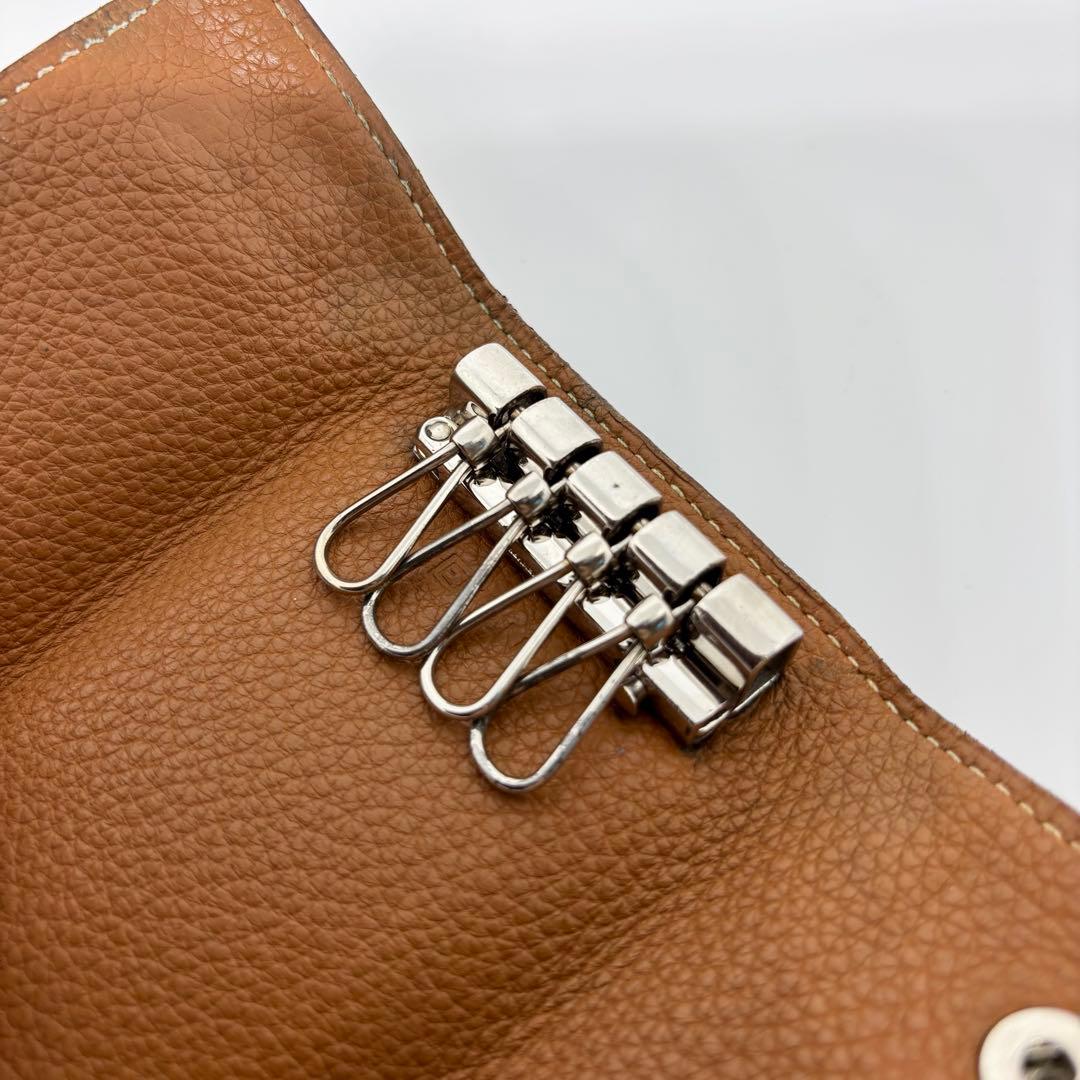 【エルメス】HERMES セリエ 4連キーケース レザー ブラウン 鍵入れ