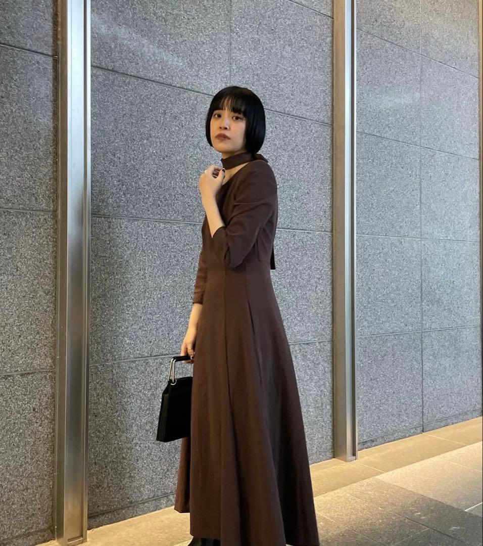 ワンピース amerivintage TRICOT TIE SET DRESS