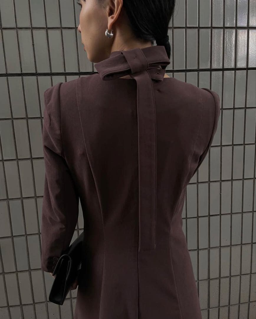 ワンピース amerivintage TRICOT TIE SET DRESS