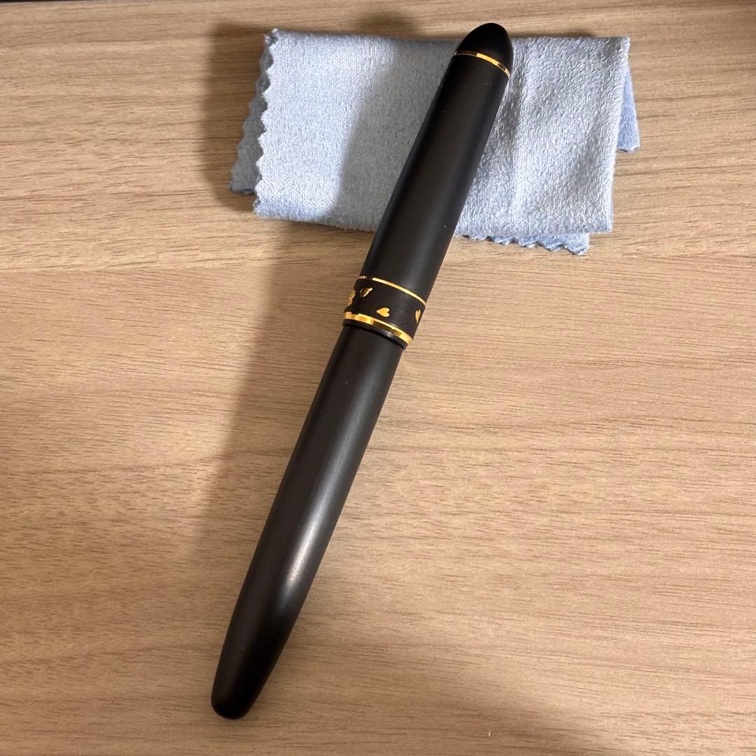 【試し書きのみ美品！】プラチナ万年筆 #3776センチュリー肥後象嵌サクラ F