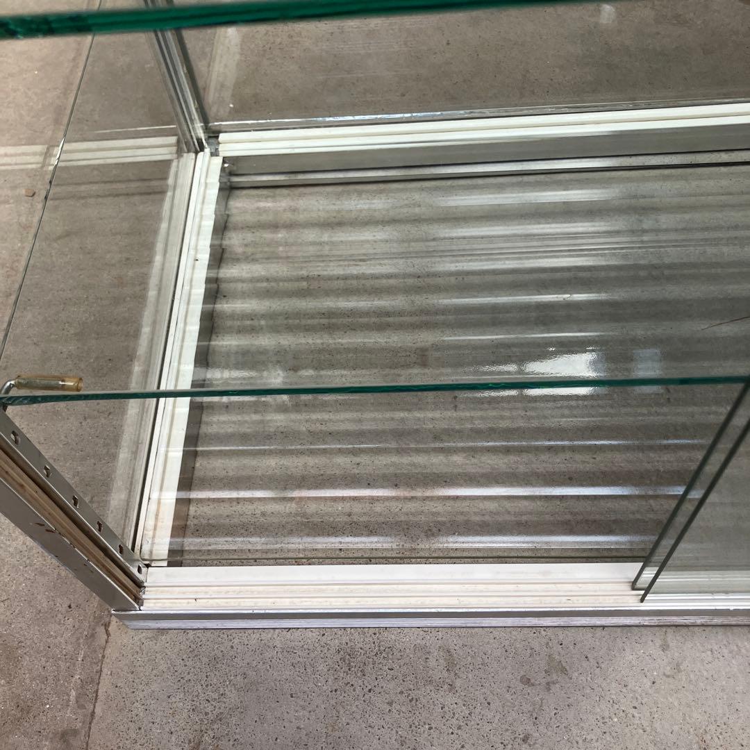 ガラスショーケース 商品棚 昭和レトロ 中古品