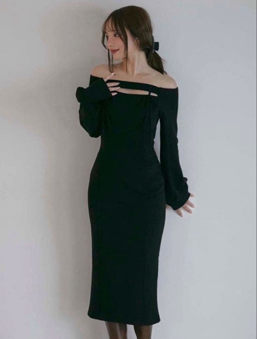 ワンピース ANDMARY Bebe ribbon dress