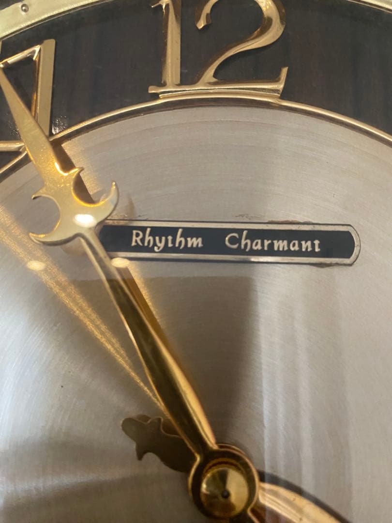 Rhythm Charmant 精工舎 ゼンマイ式 置時計 昭和　アンティーク