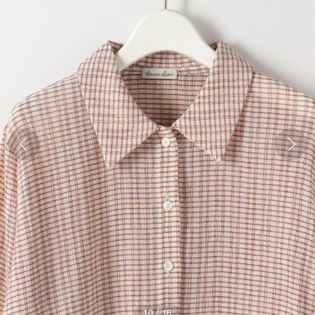 StevenAlan SHIRT ギンガムチェック シャツ