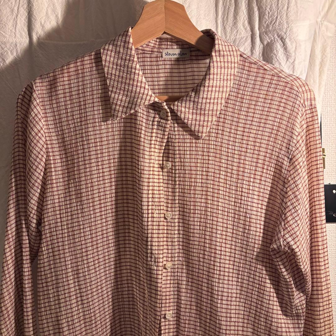 StevenAlan SHIRT ギンガムチェック シャツ