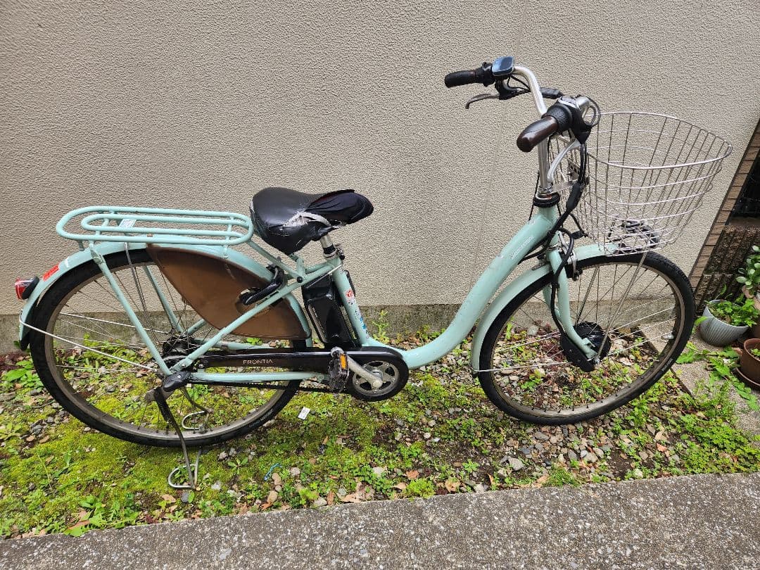 ブリジストンミントグリーン 電動アシスト自転車 シティタイプ