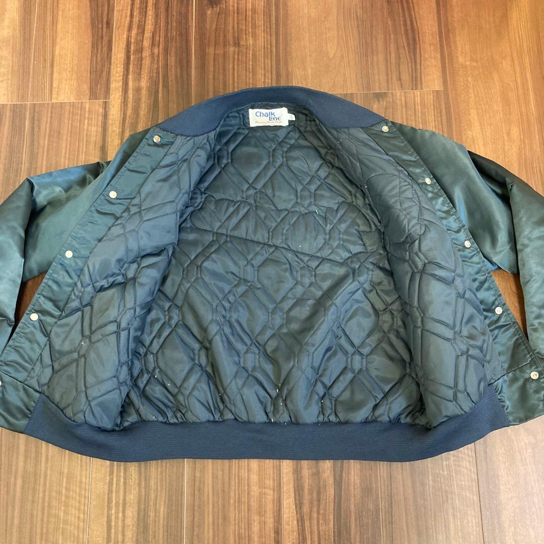 Chalk Line USA製 ヤンキース スタジャン L アメリカ製 紺