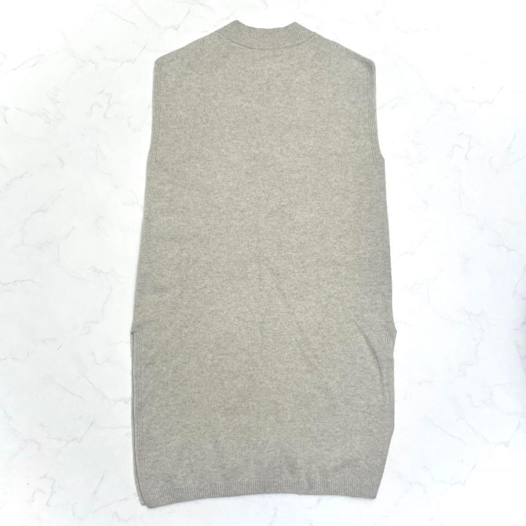 美品 IENA イエナ カシミヤ混 Vネック ロングニットベスト ジレ