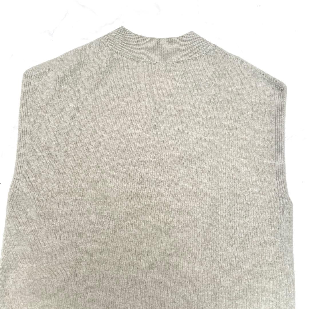 美品 IENA イエナ カシミヤ混 Vネック ロングニットベスト ジレ