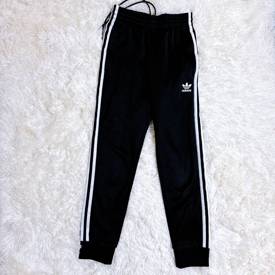 adidas ブラック ジャージ上下 セットアップ M/XS トラックジャケット