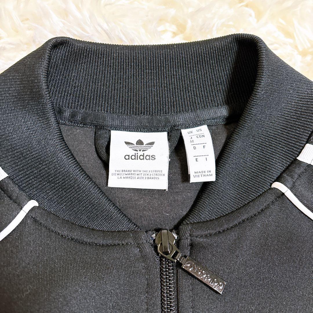 adidas ブラック ジャージ上下 セットアップ M/XS トラックジャケット
