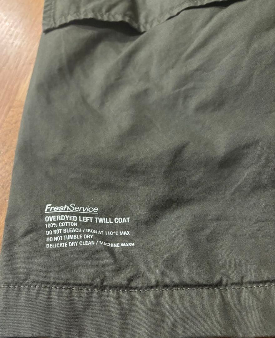 ジャケット・アウター freshservice OVERDYED LEFT TWILL COAT