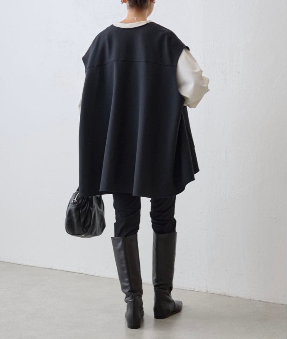 【新品・未使用】BEARDSLEY ポケットジレ　黒　FREE