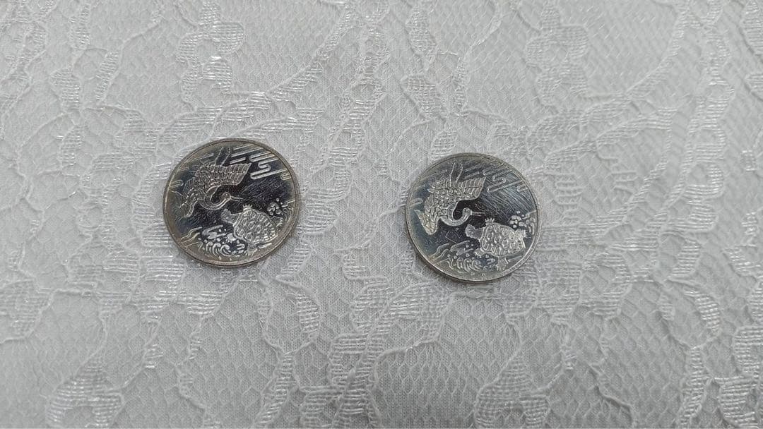 純銀　福寿　銀貨