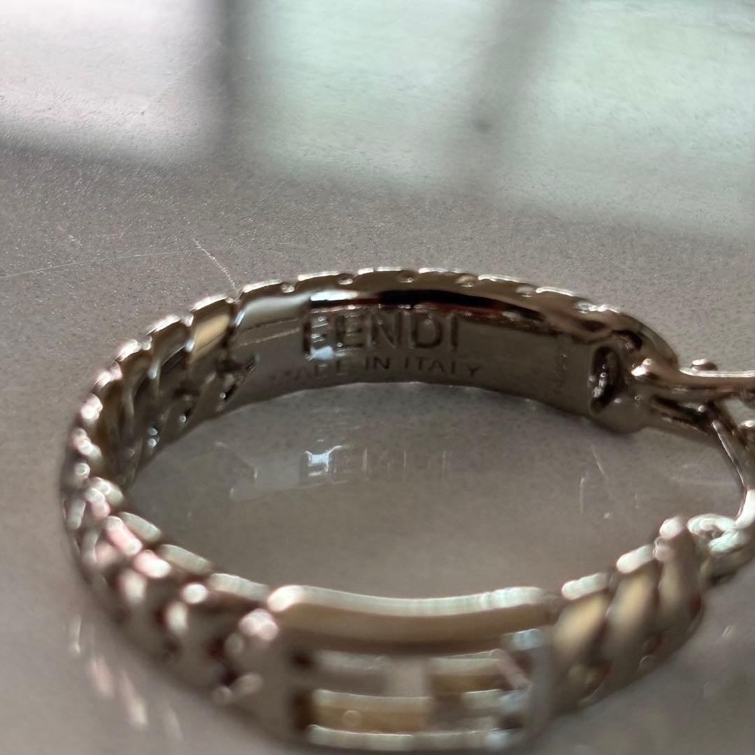 ✨FENDI フェンディ　バゲット ピアス シルバー 片耳