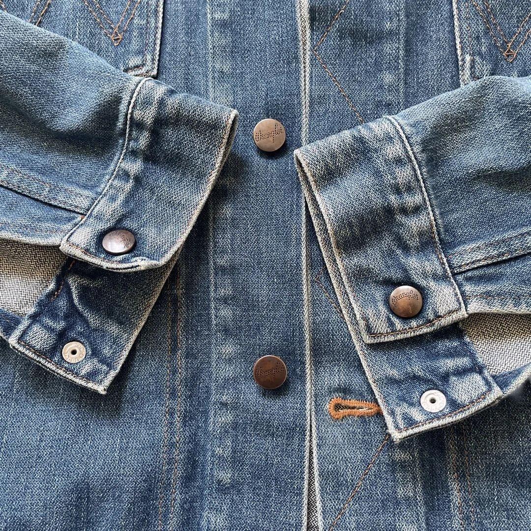 Wrangler デニムジャケット124MJ 色落ち良好 ヴィンテージ風　M