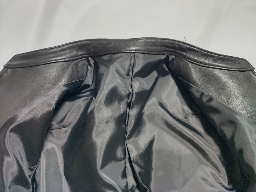 美品 LIDNM レザー シングルライダース ジャケット 羊革