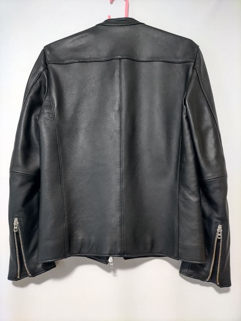 美品 LIDNM レザー シングルライダース ジャケット 羊革