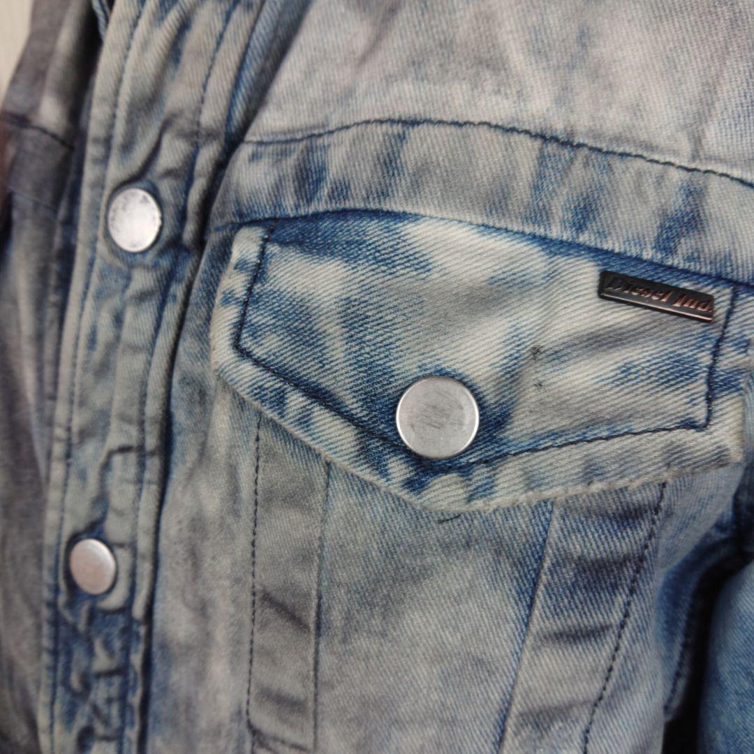 ★ Diesel ★ ディーゼル メンズ 長袖デニムジャケット ダメージ加工