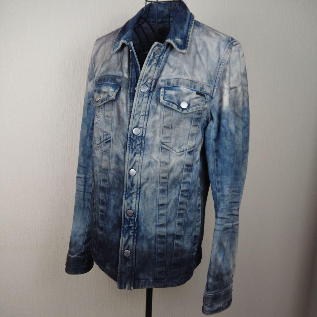 ★ Diesel ★ ディーゼル メンズ 長袖デニムジャケット ダメージ加工