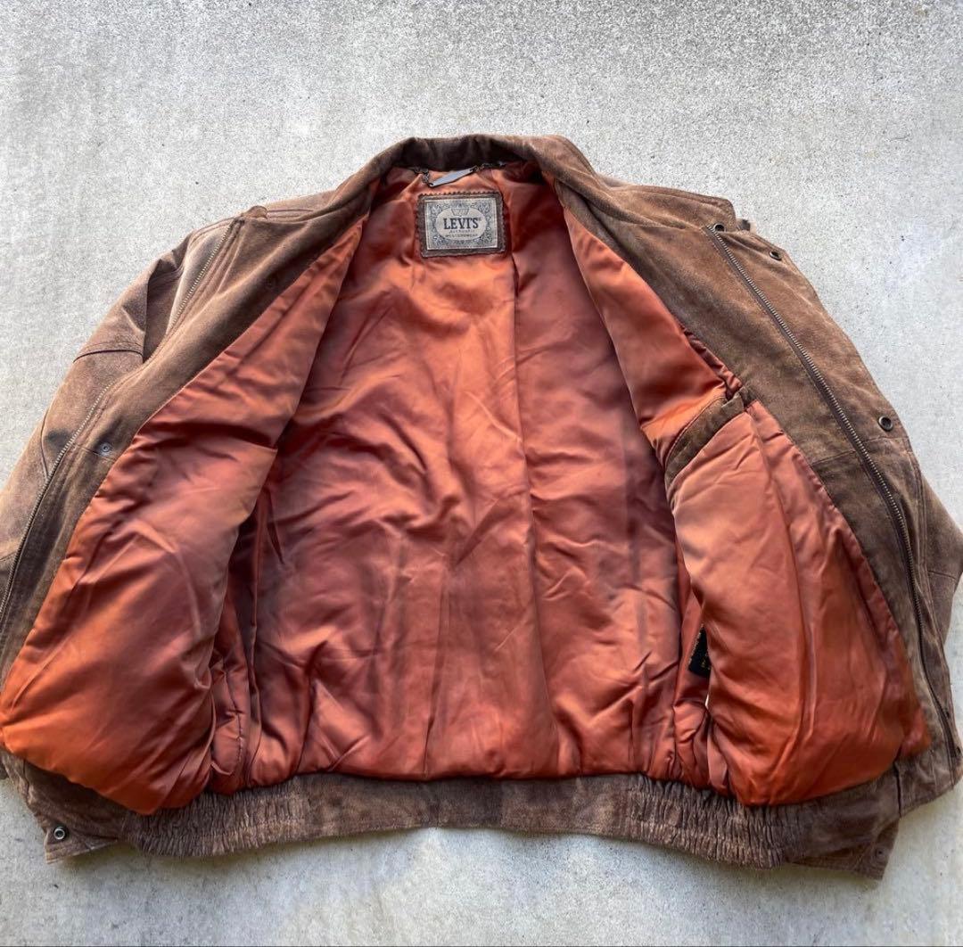 古着　90s levi's 短丈レザージャケット　ブルゾン