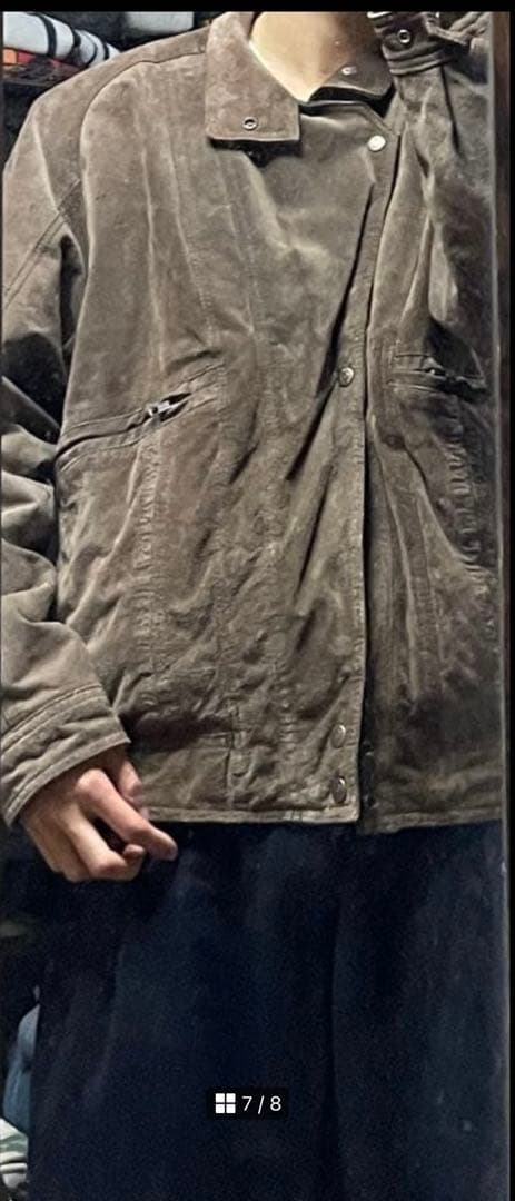 古着　90s levi's 短丈レザージャケット　ブルゾン