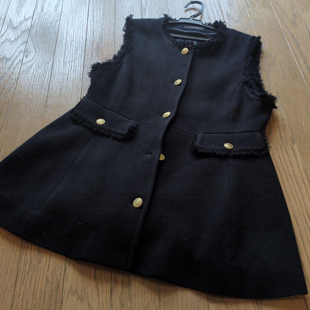 UNITED　ARROWS　グリーンレーベルリラクシング　ペプラムジレ