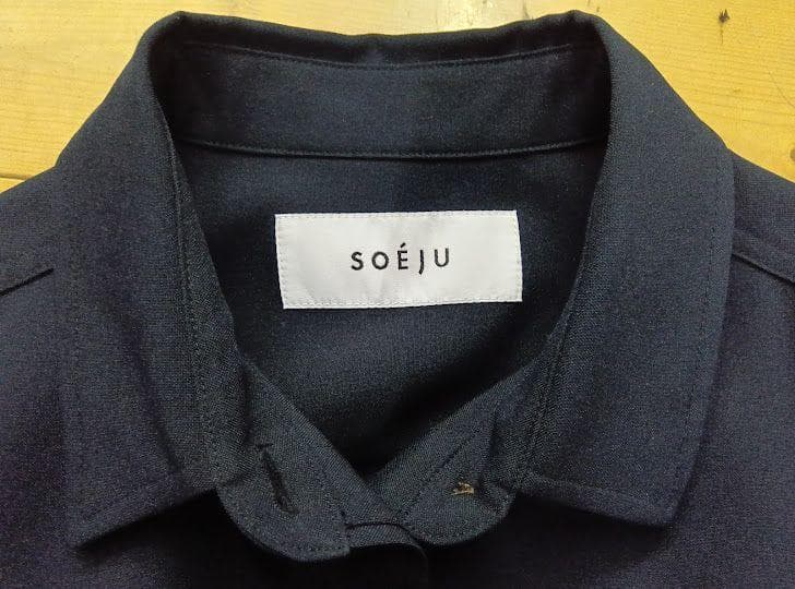 美品 ★SOEJU /ソージュ ◎ソフトオックスシャツワンピース　Sサイズ