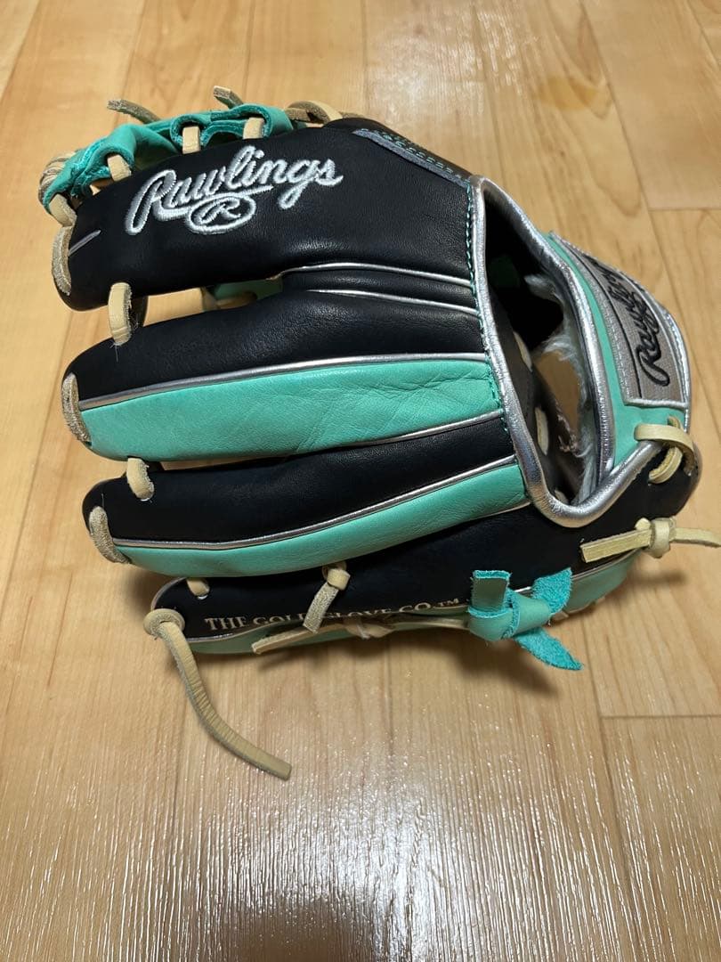 ローリングス　トレーニンググローブ　ブラック×ミントグリーン