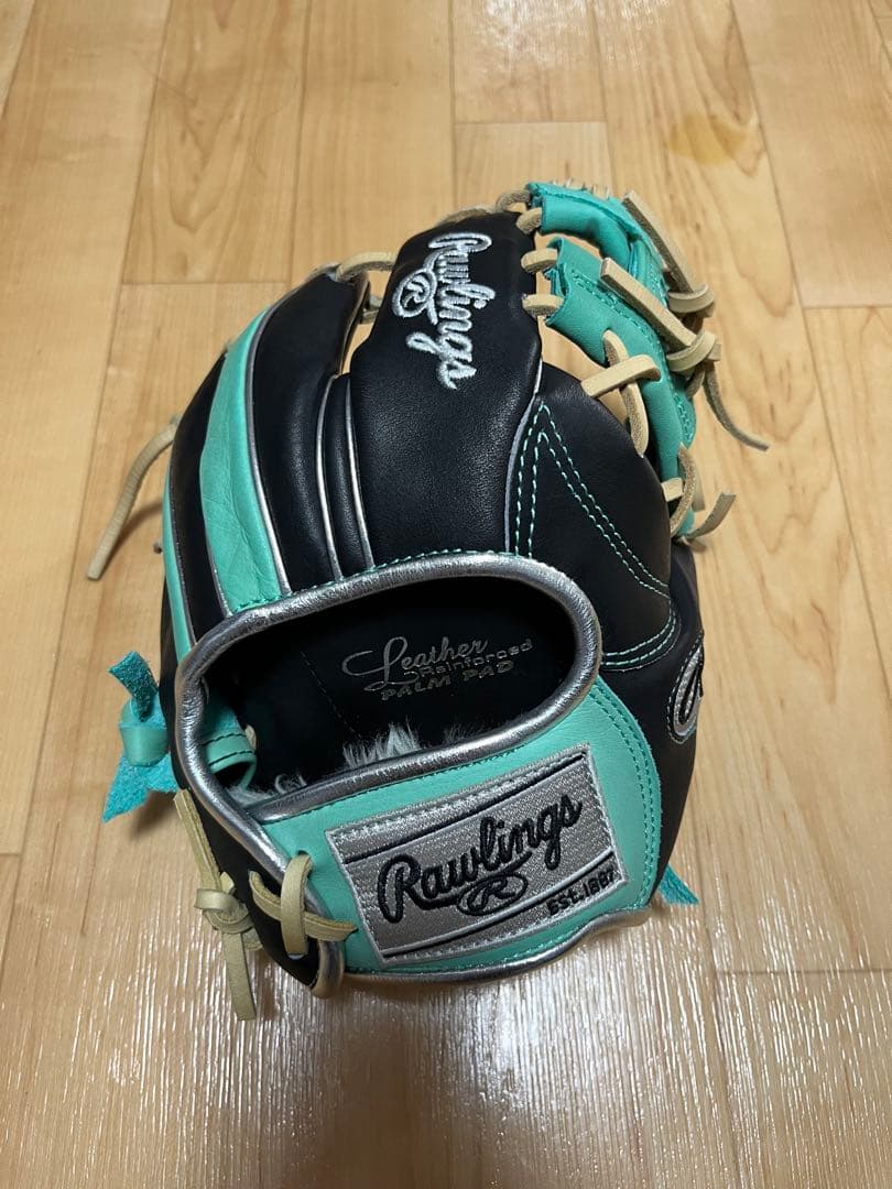 ローリングス　トレーニンググローブ　ブラック×ミントグリーン