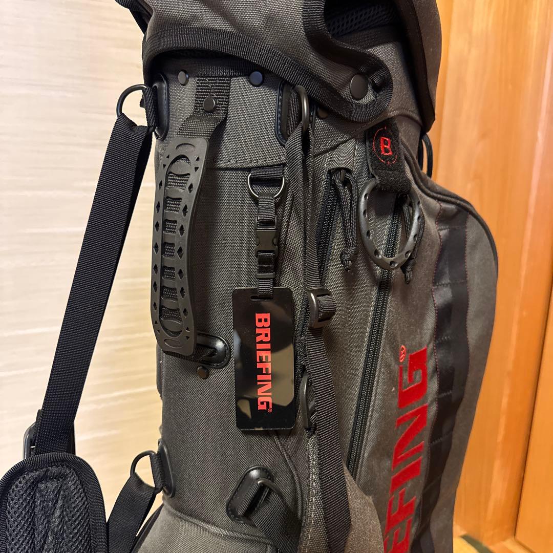 BRIEFING キャディバッグ CR-4 スタンド付き グレー