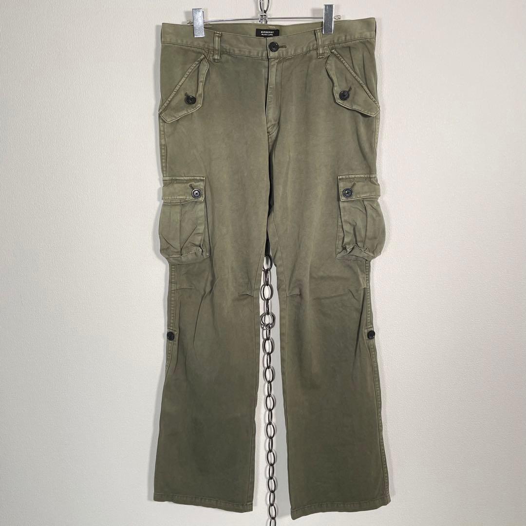 BURBERRY BLACK LABEL 6ポケカーゴパンツ カーキ Y2K
