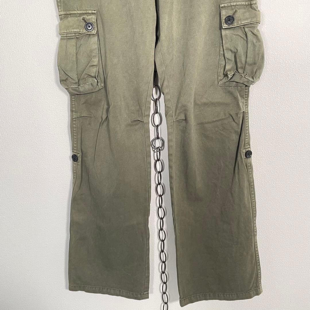 BURBERRY BLACK LABEL 6ポケカーゴパンツ カーキ Y2K