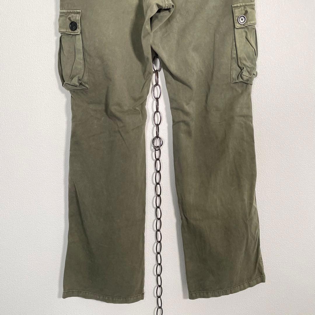 BURBERRY BLACK LABEL 6ポケカーゴパンツ カーキ Y2K