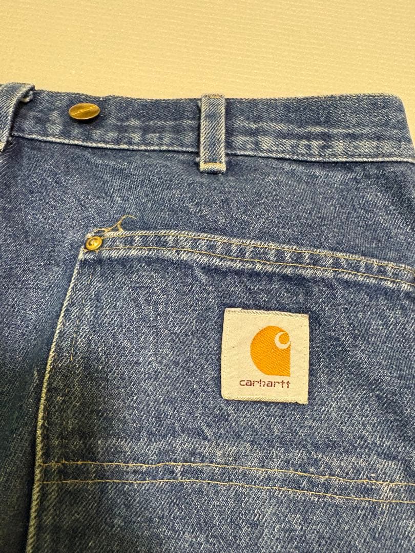 90s Carhartt デニム ダブルニー パンツ USA製 36×30