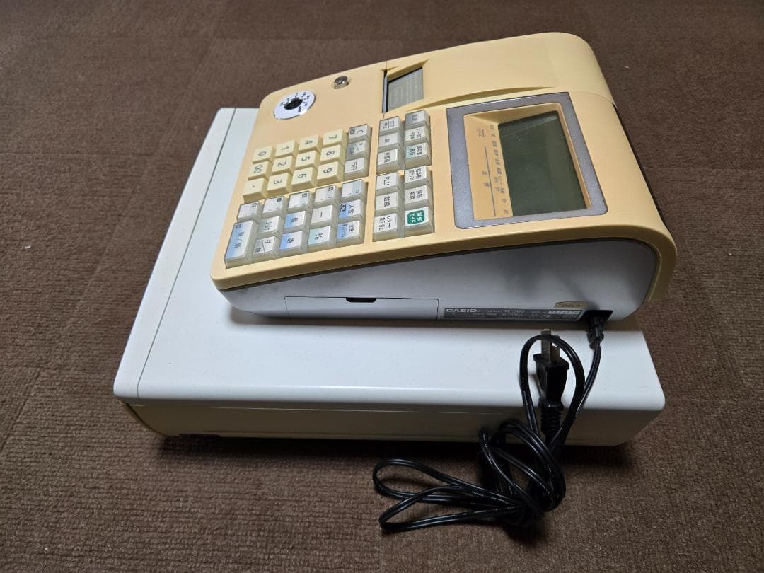 CASIO TE-300 レジスター 店名スタンプカートリッジ付