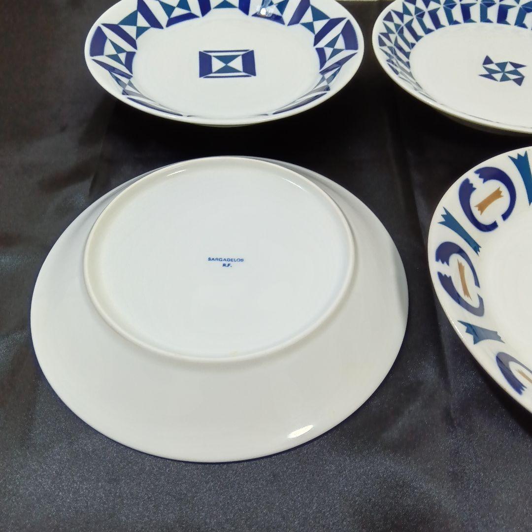 サルガデロス 中皿4枚セット 丸皿 ラウンドプレート SARGADELOS 希少