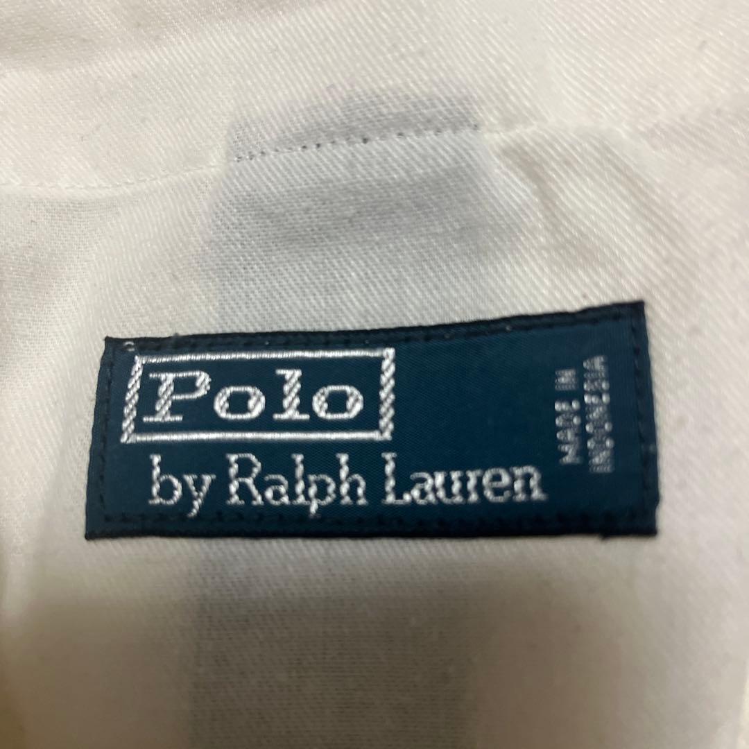 美品00s Ralph Lauren ダブルニー ホワイトミリタリーカーゴパンツ