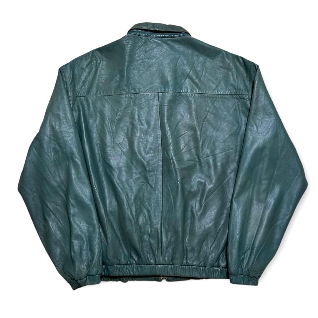 専用！90s ポロバイ ラルフローレン ノーポニー レザージャケット グリーン