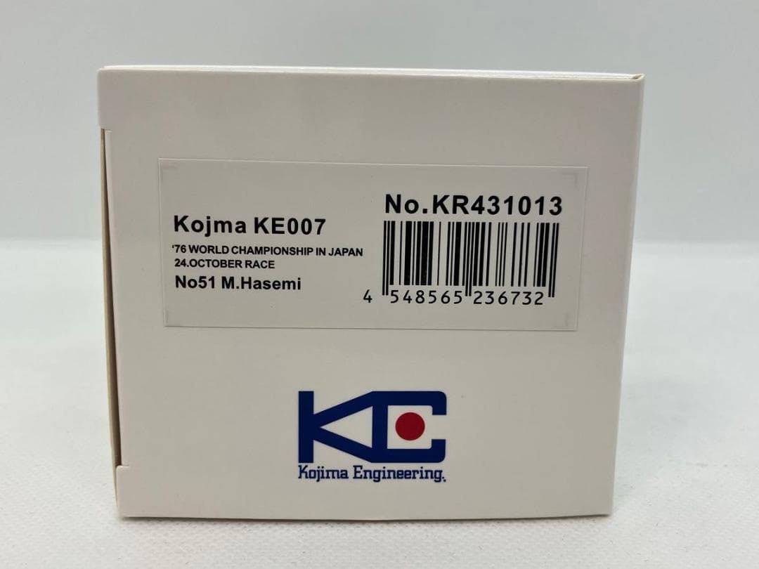 ★新品★コジマ KOJIMA KE007★長谷見昌弘★1976日本GP★1/43