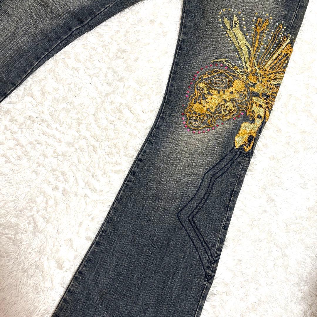 ✨美品✨ 00s トルネードマート Embroidery Flare Jeans